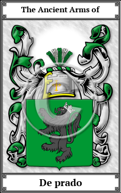 De prado Family Crest Download (JPG) Book Plated - 600 DPI